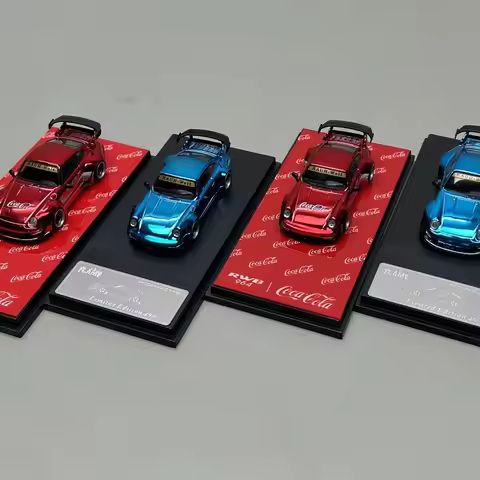 Flame 1:64 Porsche Rwb 964 993 Electroplated Alloy Car Model