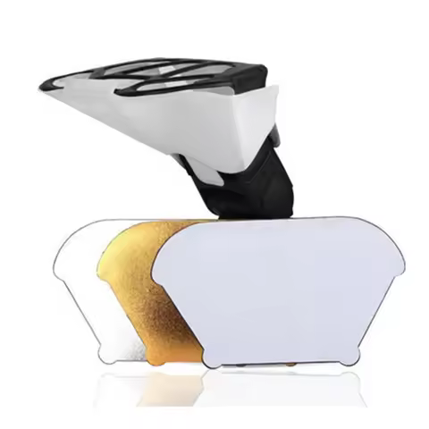 Universal Speedlight Flash Diffuser/Softbox Honeycomb Grid&Tri-Color Reflector for Canon Nikon Yongn