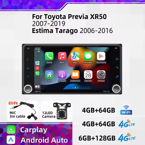 Android Multimedia 7" Screen Car Radio 2 Din for Toyota Previa XR50 2007-2019 Estima Tarago 2006-201