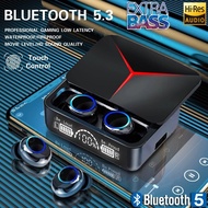【M10】Bluetooth Pintar 5.0 Fon Telinga Tanpa Wayar TWS Sentuhan Pucuk Telinga Dalam Telinga Alat deng