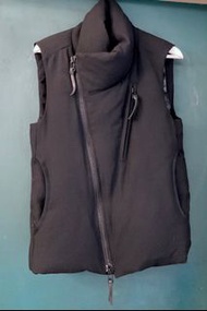 The Viridi-Anne ⚡️Black Asymmetrical Zip Vest ⚡️ Made in Japan