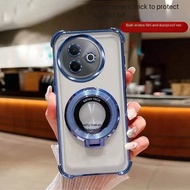 เคส หลังใสขอบเงา สำหรับ Vivo Y39 / Y39 5G เคส TPUนิ่ม พร้อมเลนส์กล้อง มีขาตั้ง