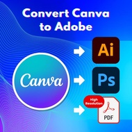 Convert Canva Design to Adobe File (AI / PSD / PDF) | Design Conversion Service | Canva Design ke Fa