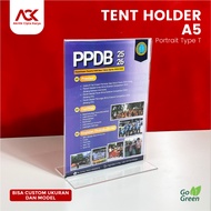 Acrylic Table Brochure Holder A5 T Type Acrylic Tent Card Holder A5 A5 T Type 2-Sided/