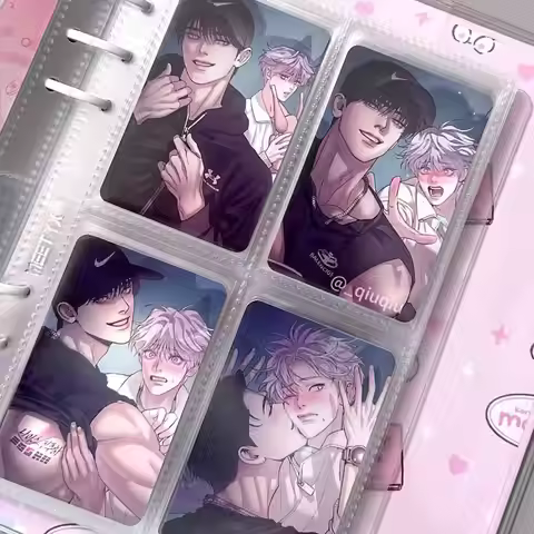 4 Pcs/Set New BL Manhwa Male Male Love Cute Boys Lomo Card Comics Characters HD Photocard for Fans C