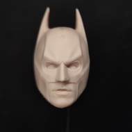 Unpainted 1/12 Scale Christian Bale Batman Head Carved Model Fit For 6 inches SHF MEZCO NECA McFarla