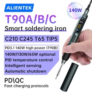 ALIENTEK T90 T90A/B/C 140W DC 9~28V Adjustable Temperature Soldering Iron Type-C Fast Charging 80-45