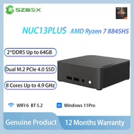 NUC13PLUS AMD Ryzen 7 8845HS Mini PC DDR5 RAM PCIe 4.0 SSD Radeon 780M WiFi 6 Desktop Computer