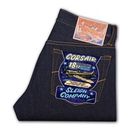 Sleigh & Co - Corsair 18oz Unsanforized - Selvedge Denim - Deep Indigo