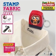 ChomelLote Cop Nama Fabric, Cop Nama Baju, Fabric Stamp, Cop Baju Kalis Air, Fabric Stamp Waterproof