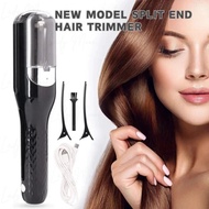 Trimmer Rambut Split USB Dapat Diisi Ulang 2 Jam 3W 6200rpm 2000mAh Grip Silikon LCD Tombol Kunci Pe