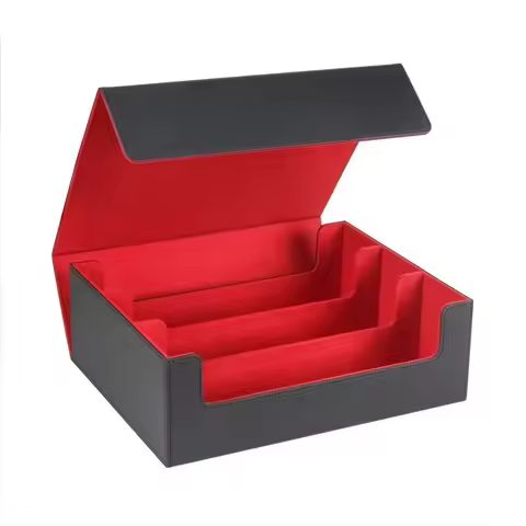 1800+ Trading Card Storage Box PU Leather Collectible Game Case Protectors Organizer Storage for TCG