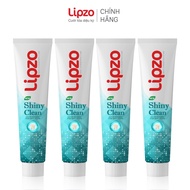 Kem Đánh Răng Lipzo Shiny Clean 185g Vị The Mát Diệt Khuẩn Khử Mùi Không Bào Mòn Men Răng Từ Khoáng