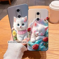 Kesing hp Redmi 5 Plus Note 5 Note 5A Note 5 Pro Redmi 5A Cute Cat Animation Motif - Rubber Casing -