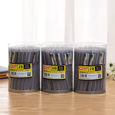 High Quality Lead Replacement Core 2B / HB / 2H Lead Spare Test 0.5mm / 0.7mm Pressing Pencil Writin