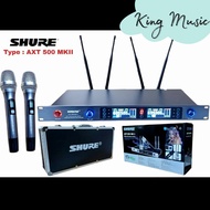 Mic Wireless Shure AXT-500 MK II free Koper Hardcase -- 2bh Mic Pegang