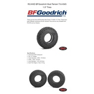 Original RC4WD: BFGoodrich Mud Terrain T/A KM3 1.9" Scale Tires 4pcs 1set