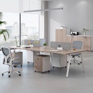 Multiple Seater Office Table Desk Office Cubical Workstation Work Desk office meja 2/4/6orang 办公室多人桌