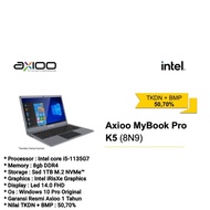 Axioo MyBook Pro K5 (8N9) TKDN i5-1135G7 8GB SSD 1TB 14.0 WIN 10 PRO