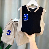 Summer clothes for boys 14-45kg, C-shaped model. Cool honeycomb material. H28