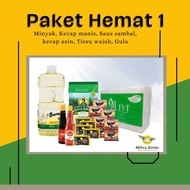 ALD-098 PAKET HEMAT 1 (SEMBAKO) MINYAK, GULA, SAUS, KECAP, KOPI