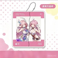Honkai: Star Rail Cyrene Elysia Slide-out Transparent Acrylic Card Keychain, Creative Game Merch Pen