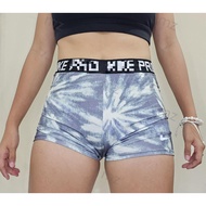 MZ {B1T1} FADED BLUE TIE DYE N.PRO VOLLEYBALL SPANDEX CYCLING SHORTS SPORTS GYM YOGA VOLLEYBALL