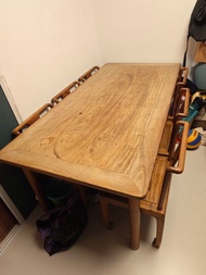 木作坊梨花木實木餐桌180*90cm