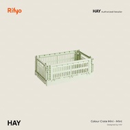 HAY Recycled Color Crate, Mini Storage Box Organiser