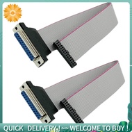 Wire Flat Ribbon Cable DB25 Female to FC-26 Female Connector for LCD Monitors, Connecting Circuit Bo