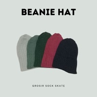 [COD] BEANIE HAT PLAIN BEANIE DISTRO BEANIE KNITTED BEANIE MEN'S BEANIE WOMEN'S BEANIE