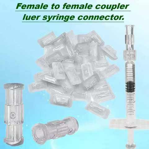 Medical Sterile Luer-lock Adapter PP Material Female to Female Coupler Leak Proof Double Helix Joint