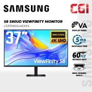Samsung 37" Viewfinity LS37D802UAEXXS S8 S80UD 4KUHD HDR10 60Hz 5Ms LAN USB-C Ergonomic Monitor