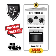 EF BUNDLE (90CM Slim line Hood+ Gas Hob + Built in Oven)