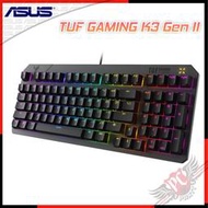 [ PCPARTY ] 送鼠墊 華碩 ASUS  TUF GAMING K3 Gen II 有線電競機械鍵盤