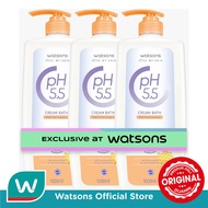 Watsons pH5.5 Nourishing Cream Bath Bundle 1000ml X 3