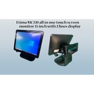 Etima MC330 all in one touch screen monitor 15 inch with 2 lines display