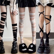 y2k Stockings y2k Ya Culture y2k Wear JK Lolita Mine Series Hot Girl White Silk Bandage cos Two-Dime