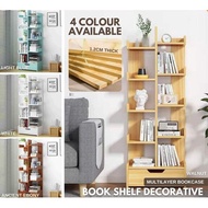 [Ready Stock] Multilayer Book Shelf Decorative Shelf Home Deco Diy Book Rack Buku Rak Dekorasi 10300