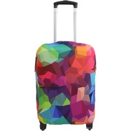 Explore Travel Luggage Cover Suitcase Protector Fits 23-26 Inch Case (Geometry, M)