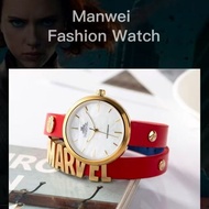 Marvel Genuine Captain Marvel Co-Branded Ladies Quartz Watch Holiday Gift Light Luxury Student Niche