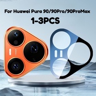 1-3Pcs Black Edge Camera Protector Tempered Glass For Huawei Pura 90 90Pro 90ProMax Phone Back 3D Le