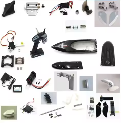 Feilun FT011 RC Boat metal upgrades Parts metal tail rudder propeller Water-cooled parts motor ESC b