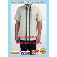 【Hot sale】RTW DepEd Uniform National Teaching Uniform for Male 1 Barong Only Pants Not included Read