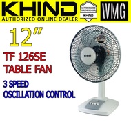 Khind 12 inch Table Fan TF-126SE High Performance Motor 40watt strong wind for room for office