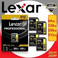 LEXAR - 雷克沙 64GB Professional 1800x (280MB/S) SDXC UHS-II 記憶卡(Gold) 4K/U3/C10/V60 - LSD1800064G-BNNN