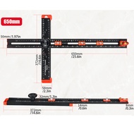 2 in 1 Drilling Positioning Ruler Combination Angle Ruler T-Shaped Ruler Cabinet Hardware Jig Drawer