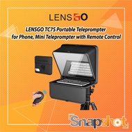 LENSGO TC7S Portable Teleprompter for Phone, Mini Teleprompter with Remote Control เครื่องบอกบท
