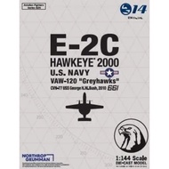S14 Aviation Fighters Series AVFS #025 E-2C Hawkeye 2000 Pre-painted die-cast model U.S. Navy VAW-12