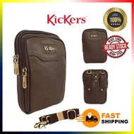 KICKERS ORIGINAL GENUINE LEATHER PHONE BAG MEN WOMEN POUCH BAG SLING BAG LELAKI PEREMPUAN BRANDED